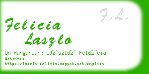felicia laszlo business card